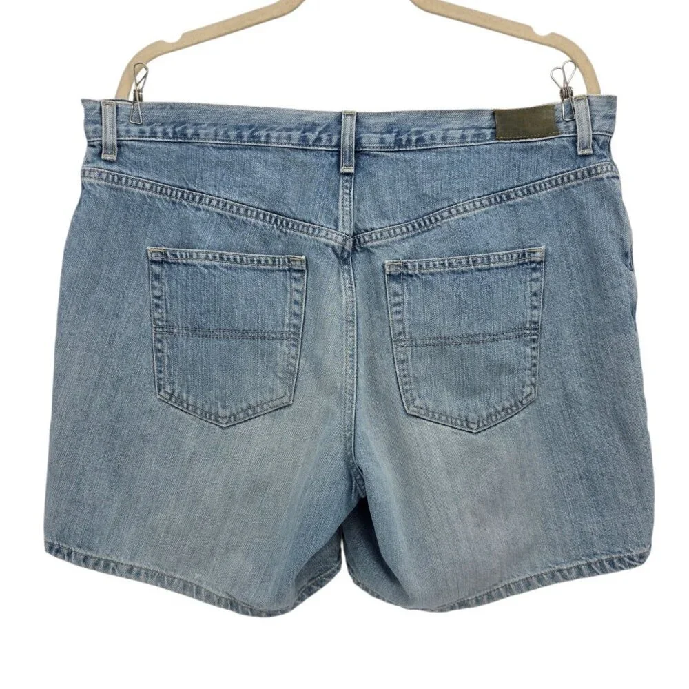 Vintage Tommy Hilfiger Womens 14 Shorts Boyfriend Denim Jean Distressed Y2K